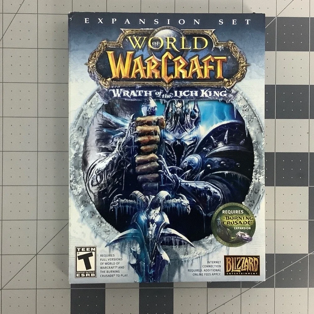 World of Warcraft PC Game 3 Set-Original W of Warcraft, 2 expansion sets